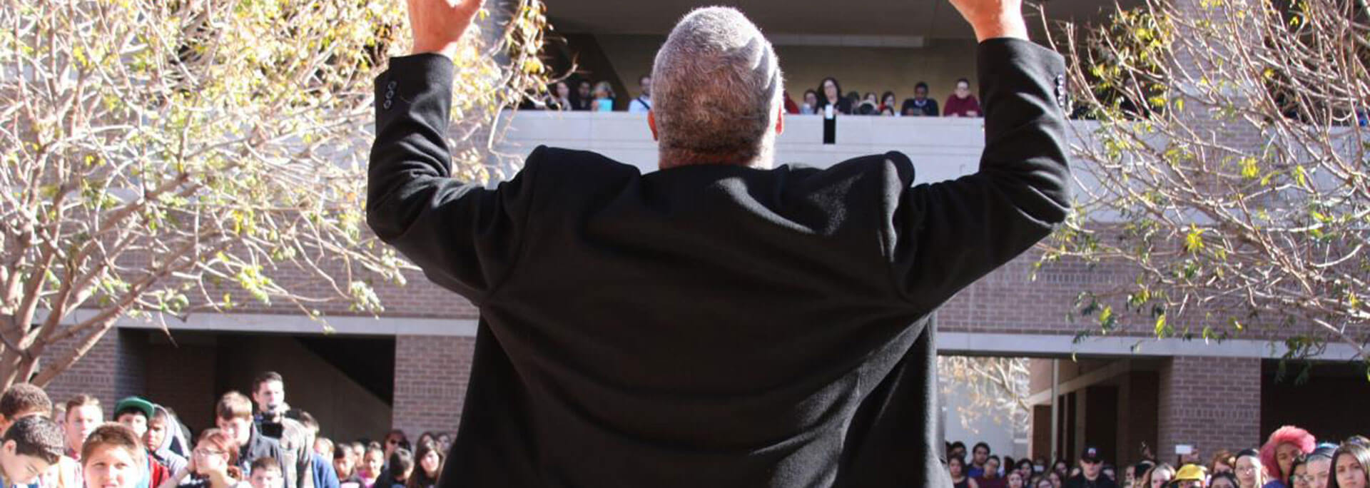 
		A dramatic speech given at the annual MLK March on West		