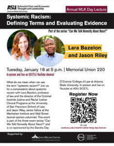 Systemic Racism: Defining Terms and Evaluating Evidence flyer